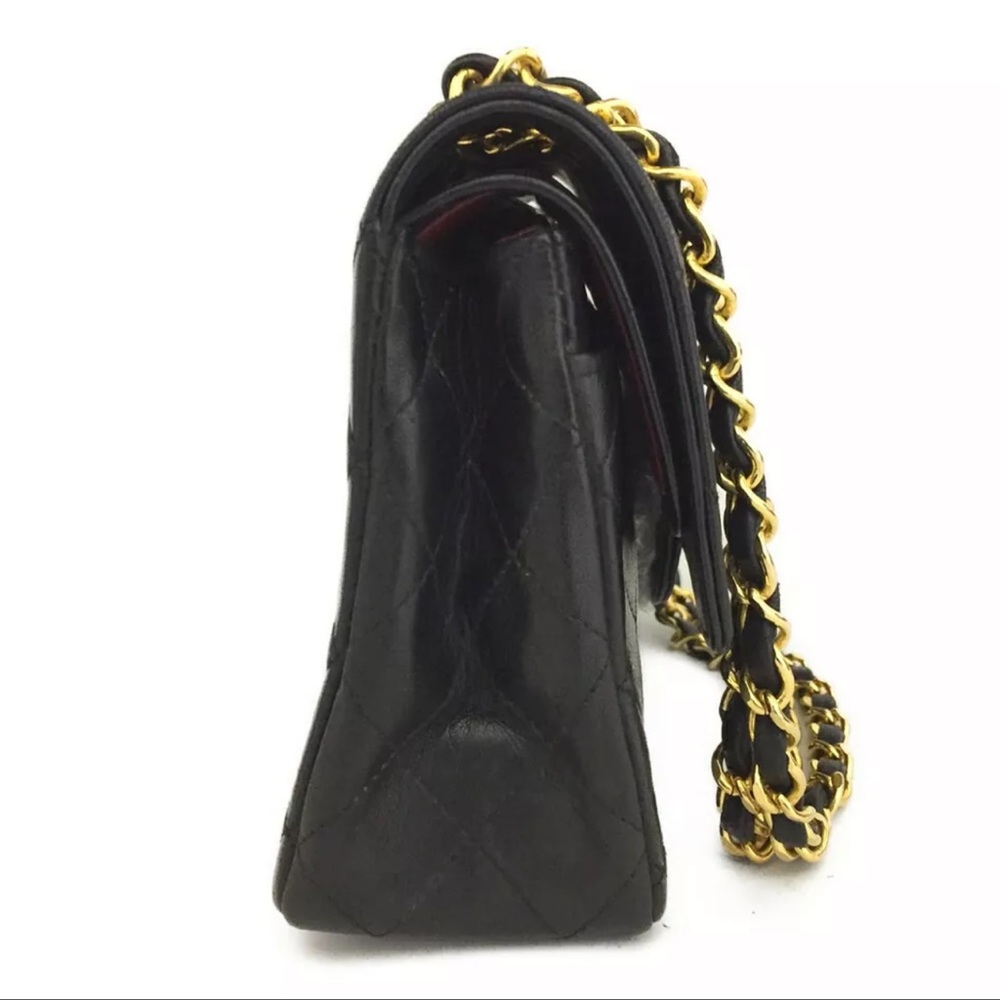 S0LD 7/8/22 CHANEL Classic Medium Double Flap Gold Chain Bag +Serial Card - Picture 8 of 17